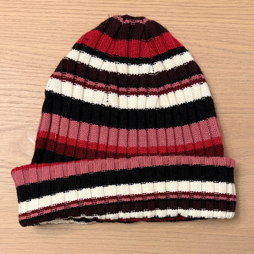 New York & Company Multicolor Striped Beanie